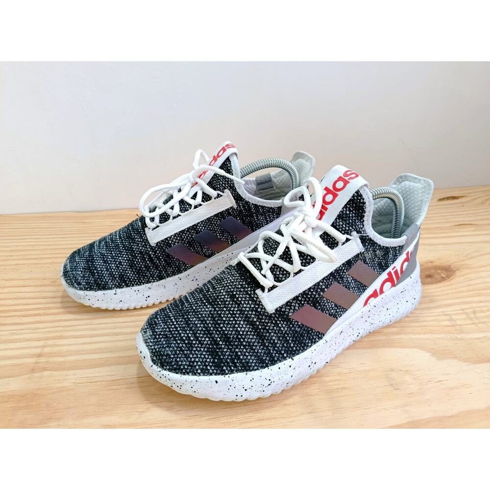 Adidas Kaptir 2.0 K HQ6380 Youth Running Shoes Black White Red Size 7.